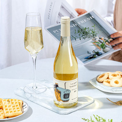 Bottiglia di vino frizzante dorato elettroplata da 375 ml/ 500 ml/750 ml con sigillo a sughero