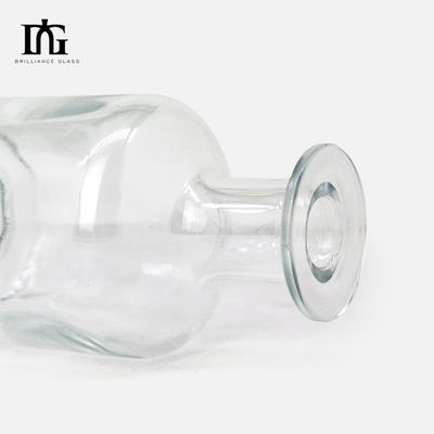 Disegno personalizzato Stampa a schermo Bottiglia di vetro di 500 ml ghiacciata chiara per vodka whisky liquore