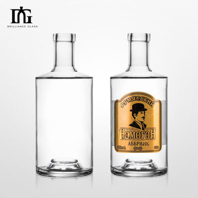 500 ml 700 ml 750 ml etichetta personalizzabile con stampo caldo inciso bottiglia di vetro per bevande