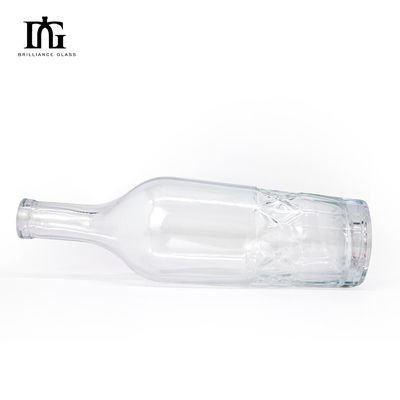 Accettabile OEM/ODM in stile europeo 700ml 750ml bottiglia in vetro di whisky rum gin unico