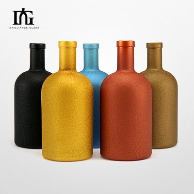 Bottiglia di vetro da 500 ml con sughero e tappo a vite per olio d'oliva liquore gin vodka liquido vendita
