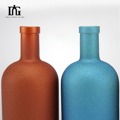 Bottiglia di vetro da 500 ml con sughero e tappo a vite per olio d'oliva liquore gin vodka liquido vendita