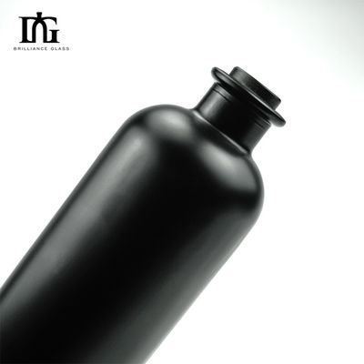 OEM/ODM Accettabile Bottiglia di vetro da 750 ml di vodka liquore con coperchio metallico e tappo a vite di sughero