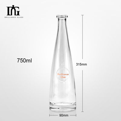 Bottina di vetro di 750 ml a forma quadrata per la stampa a schermo