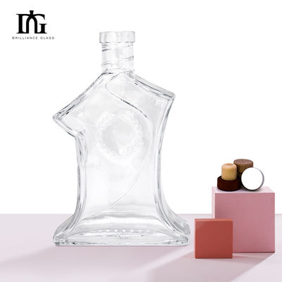 500ml Bottiglia Quadrata Whiskey Gin Vodka Bottiglia Quadrata di Vetro per Verniciatura