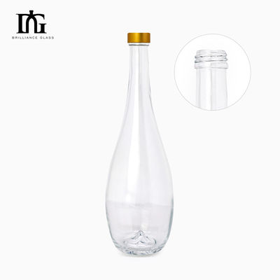 Alcolici Alcolici Bevande Vendita Forma quadrata Personalizzata 500ml 700ml 750ml Bottiglia di vetro trasparente