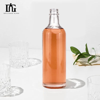 Acceptabile Logo del cliente 550ml bottiglia di vetro personalizzata per liquori e bevande tappo a vite
