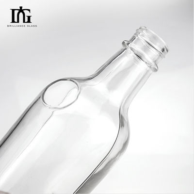 Acceptabile Logo del cliente 550ml bottiglia di vetro personalizzata per liquori e bevande tappo a vite