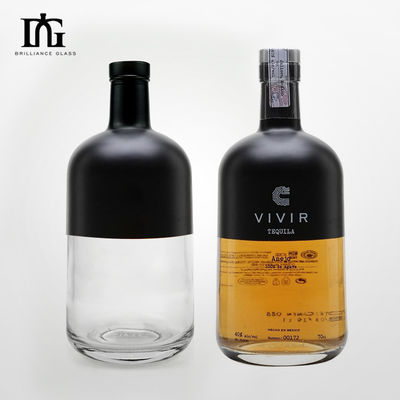 Bottiglia in vetro di brandy 500ml Decantatore di liquori a forma quadrata per whisky Gin Vodka Decorazione domestica