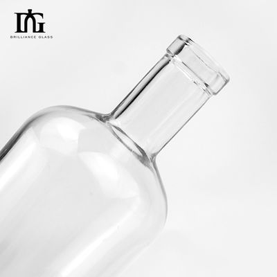 Materiale del colletto Vetro 500 ml/700 ml Bottiglie di liquore vuote di forma rotonda con tappi di sughero