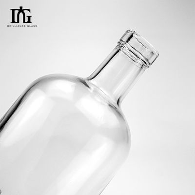 Bottiglia di vetro da 500 ml per succo, brandy, vodka e liquori con disegno inciso