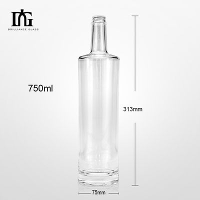 Graffiti Classici Vuoti 500ml Custom Flint Chiare Bottiglie Rotonde di Vetro per Alcolici