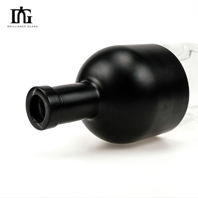 Bottiglia di vetro rotonda vuota da 770 ml per whisky, brandy, vodka, rum, gin e altre bevande alcoliche