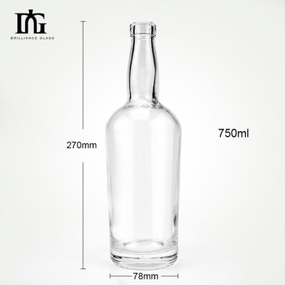 Bevande gassate 750 ml Bottiglia in vetro di whisky con sughero