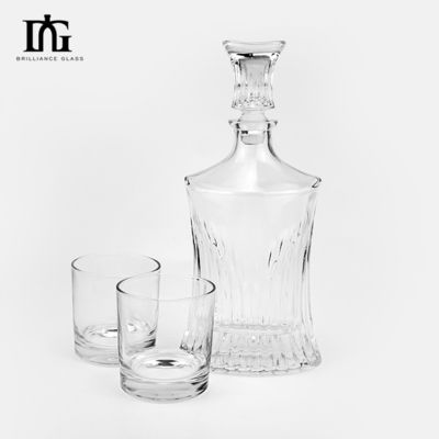 Logo personalizzato Bottiglia di whisky Bourbon Gin da 700 ml con design di bottiglia di vetro di vino di lusso