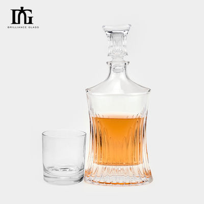 Logo personalizzato Bottiglia di whisky Bourbon Gin da 700 ml con design di bottiglia di vetro di vino di lusso