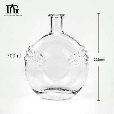 Alcolici e bevande 700 ml Creativa bottiglia di vetro di vino sigillata e trasparente con sughero