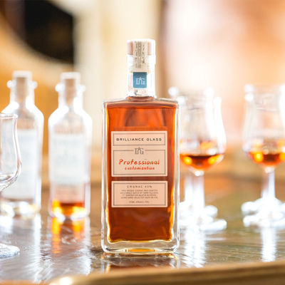 Forma quadrata Super Flint Whisky Tequila Gin Brandy Bottiglia di vetro 500ml 700ml 750ml