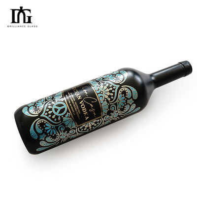 Accettabile adesivo impermeabile in rilievo verniciato OEM/ODM per etichette di bottiglie di liquori di vino rosso