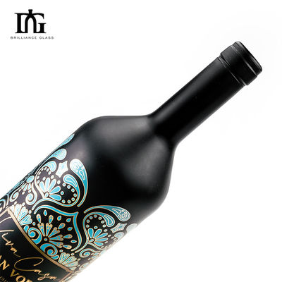 Accettabile adesivo impermeabile in rilievo verniciato OEM/ODM per etichette di bottiglie di liquori di vino rosso