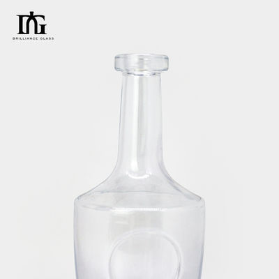 OEM/ODM Accettabile 750ml Super Flint Glass Empty Liquor Bottle per Whiskey Gin Vodka
