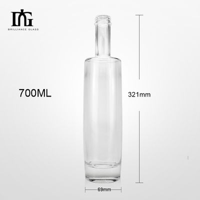 Bottiglia di vino di vetro da 500 ml per liquori Vodka Whisky Sidro e birra Capacità 500 ml Perfetto