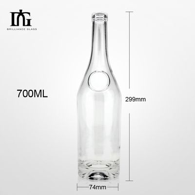 Stampa a schermo ed elettroplataggio Bottiglia di liquore di vetro da 500 ml per bevande alcoliche