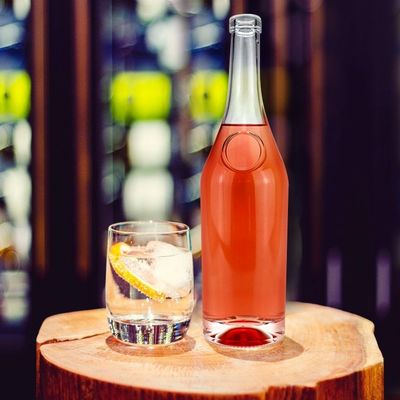 Stampa a schermo ed elettroplataggio Bottiglia di liquore di vetro da 500 ml per bevande alcoliche