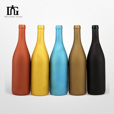 2024 Borgoña Bottiglia di vino sabbiato 700ml 750ml Serigrafia Stampatura a caldo Verniciatura