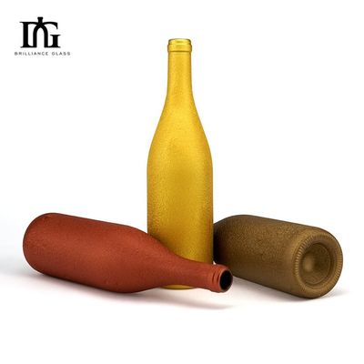 2024 Borgoña Bottiglia di vino sabbiato 700ml 750ml Serigrafia Stampatura a caldo Verniciatura