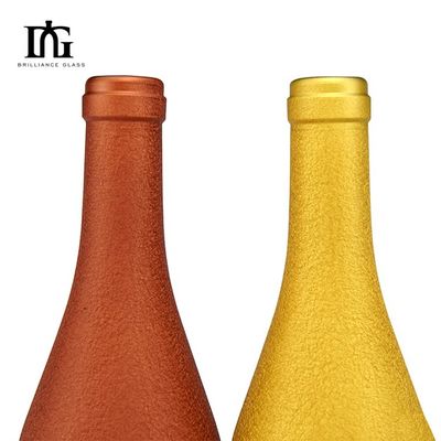 2024 Borgoña Bottiglia di vino sabbiato 700ml 750ml Serigrafia Stampatura a caldo Verniciatura