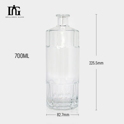 Stampa a schermo Stampaggio a caldo Pittura 700 ml Bottiglia di liquore per whisky Champagne Vodka