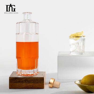 Stampa a schermo Stampaggio a caldo Pittura 700 ml Bottiglia di liquore per whisky Champagne Vodka