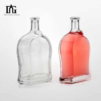 500 ml di vodka spirit gin rum bottiglia di vetro liquore con materiale a base di sughero logotype di vetro accettabile