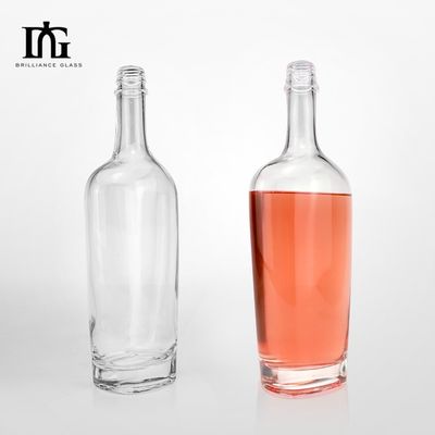 250 ml/500 ml/700 ml/750 ml bottiglie di vetro personalizzate di vodka whisky gin con tappo a vite