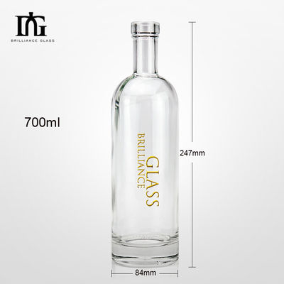 OEM/ODM Accettabile Bottiglie di vetro trasparente da 500 ml a 700 ml per liquori