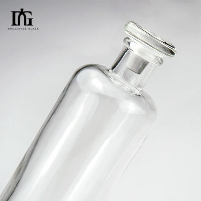 Bottiglie di vetro da 500 ml/700 ml/750 ml con sughero per gin rum liquori alcolici whisky vodka vino