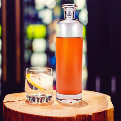 Bottiglie di vetro da 500 ml/700 ml/750 ml con sughero per gin rum liquori alcolici whisky vodka vino