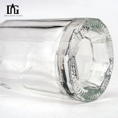 Bottiglie di whisky di vetro 500 ml elettroplatazione incisione materiale di base di vetro stampaggio a caldo
