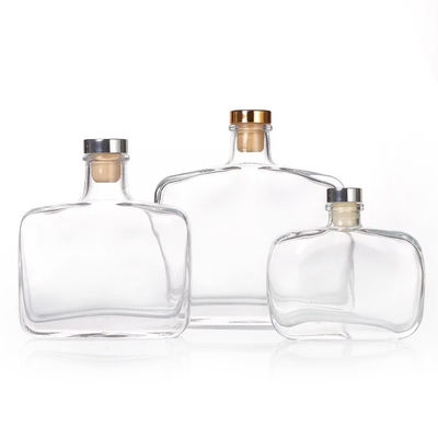 Collare di vetro 70cl 75cl Whisky Tequila Whiskey Vodka Gin Liquor Rum Bottiglia quadrata
