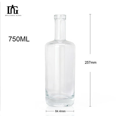 Whisky Gin Vodka Bottiglia di vetro quadrata con tappi 50cl 70cl 75cl Campione fornito gratuitamente