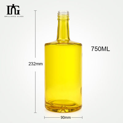 Bottiglia di vetro Alcolici Whiskey Vodka Bottiglia con sughero 750 ml Contenitori di vetro terminali