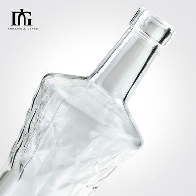 Brandy chiaro vuoto Whiskey Rum Gin Bevande Vino Vetro Latte Alcolici con sughero