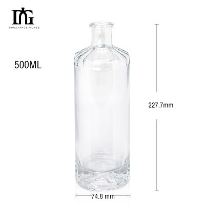 Logo del cliente accettabile 500ml 375ml 700ml 100ml 250ml Bottiglia di vetro per bevande
