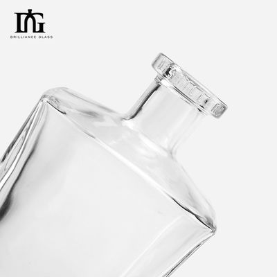 OEM/ODM Acceptabile Fancy 500ml Square Glass Liquor Bottle per il vino ghiacciato