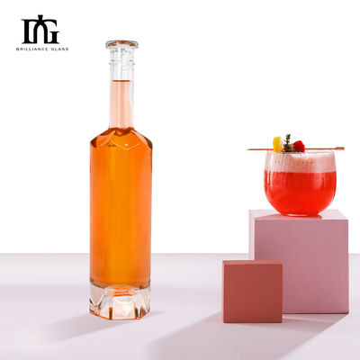 Liquor Vodka 500 ml Whiskey and Wine 750 ml Bottiglia rotonda di vetro con sigillo tipo CORK