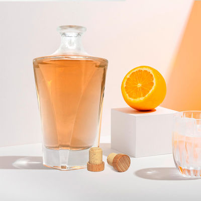 Bottiglie di liquore di vetro per vodka whisky rum gin brandy MOQ basso 375ml 500ml 700ml 750ml