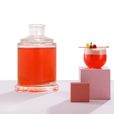 Bottiglie di liquore di vetro per vodka whisky rum gin brandy in 375ml 500ml 700ml 750ml