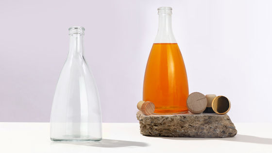 Bottiglie di liquore di vetro per vodka whisky rum gin brandy MOQ basso 375ml 500ml 700ml 750ml