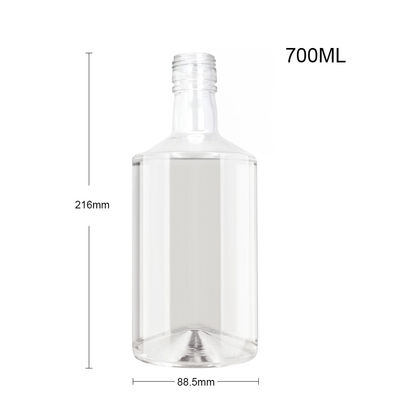 Bottiglia di vetro trasparente trasparente per bevande alcoliche Tipo di sigillamento CORK OEM/ODM Accettabile 700ml